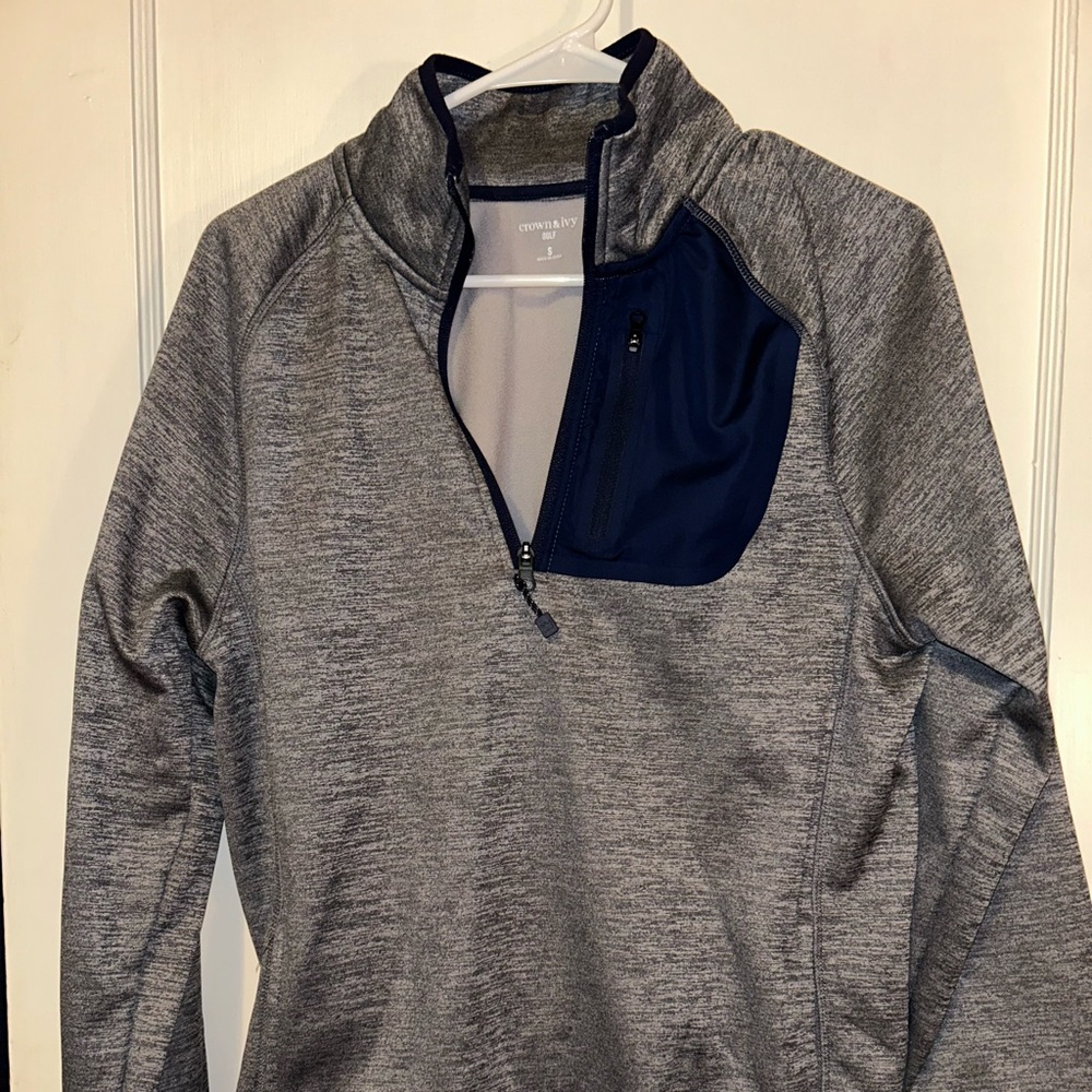 Men’s Crown & Ivy Golf Half-Zip Pullover Sz S